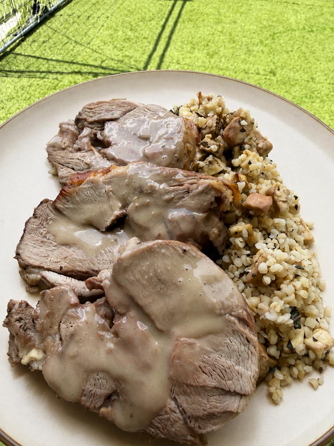 Plato saludable del plan de nutrición
